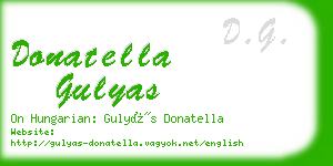donatella gulyas business card